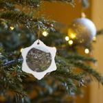 Snowflake Porcelain Ornament - Kayakoy Greek Art