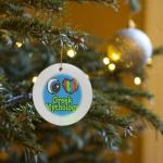 I Love Greek Mythology Circle Ornament