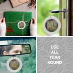 Greek God and Priestess Porcelain Ornament