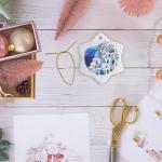 Santorini by the Sea Watercolor Ornament