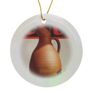 Ancient Greek Pitcher Replica Porcelain Ornament