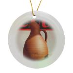 Ancient Greek Pitcher Replica Porcelain Ornament