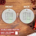 Greek Alphabet Circle Porcelain Ornament by 3dRose