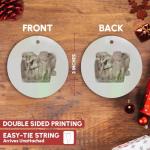 Greek Wrestlers Porcelain Circle Ornament