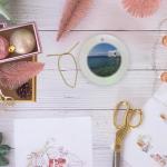 Mykonos Waterfront Circle Porcelain Ornament