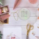 Greek Alphabet Circle Porcelain Ornament by 3dRose