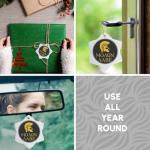 Ancient Greek Helmet Snowflake Ornament - Molon Labe