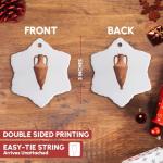 Snowflake Porcelain Ornament - Greek Amphora Design