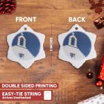 Snowflake Porcelain Ornament - Imerovigli, Greece