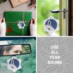 Snowflake Porcelain Ornament - Imerovigli, Greece