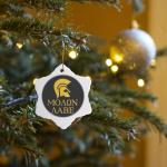 Ancient Greek Helmet Snowflake Ornament - Molon Labe