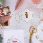 Snowflake Porcelain Ornament - Greek Amphora Design