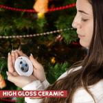 Soccer Ball Ornament with Greece Flag Design