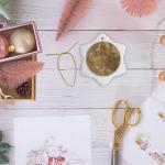 Gold Greek Key Snowflake Porcelain Ornament – 3 Inch