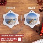 Oia Greek Orthodox Church Snowflake Ornament