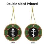 Greek Orthodox Cross Christmas Ornaments - Porcelain Decor