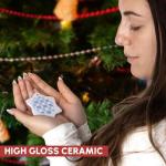 Greece Flag and Coat of Arms Snowflake Ornament