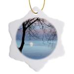 3-inch Greek Happy Birthday Snowflake Ornament