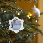 3-inch Greek Happy Birthday Snowflake Ornament