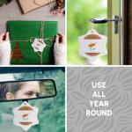 Cyprus Flag Snowflake Porcelain Ornament