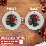 Ancient Greek Style Porcelain Circle Ornament