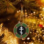 Greek Orthodox Cross Christmas Ornaments - Porcelain Decor