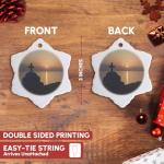 Mykonos Greek Orthodox Church Snowflake Ornament