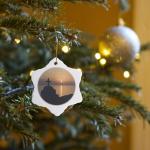 Mykonos Greek Orthodox Church Snowflake Ornament