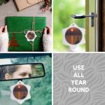 Mykonos Greek Orthodox Church Snowflake Ornament