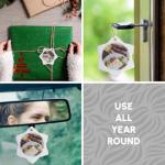 Greece Peloponnese Snowflake Ornament with Greek Food