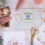 Greek Flag Circle Ornament - "It's All Greek to Me