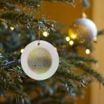 Gold Greek Key Pattern Porcelain Ornament