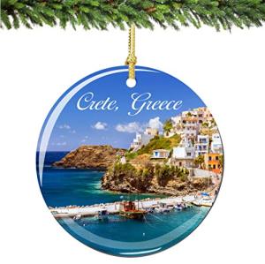 Crete Double-Sided Christmas Ornament - 2.75 Inches