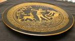 24K Gold Accented Decorative Greek Plate - Goddess Artemis