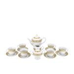 Greek Key 17-pc Tea Set in Gold