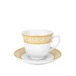 Greek Key 17-pc Tea Set in Gold