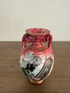 Hand Painted Greek Miniature Harp Vase 4