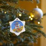 St George Greek Orthodox Snowflake Ornament 3 Inch