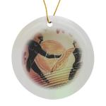 Painted Ancient Greek Amphora Porcelain Ornament