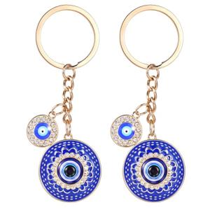 Evil Eye Keychain - Bling Good Luck Charm