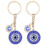 Evil Eye Keychain - Bling Good Luck Charm