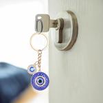 Evil Eye Keychain - Bling Good Luck Charm