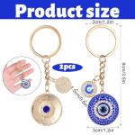 Evil Eye Keychain - Bling Good Luck Charm