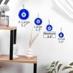 Blue Evil Eye Wall Hanging Ornament 3.5