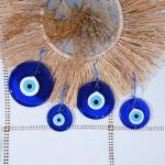 Blue Evil Eye Wall Hanging Ornament 3.5