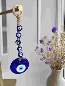 Blue Glass Evil Eye Nazar Amulet for Good Luck
