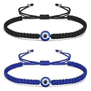 Evil Eye Friendship Bracelets - Blue & Black
