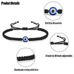 Evil Eye Friendship Bracelets - Blue & Black