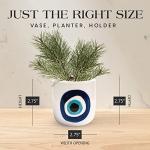 Evil Eye Nazar Hand-Painted Ceramic Planter