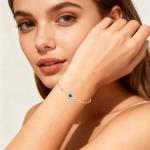 Blue Evil Eye Bracelet with 925 Sterling Silver